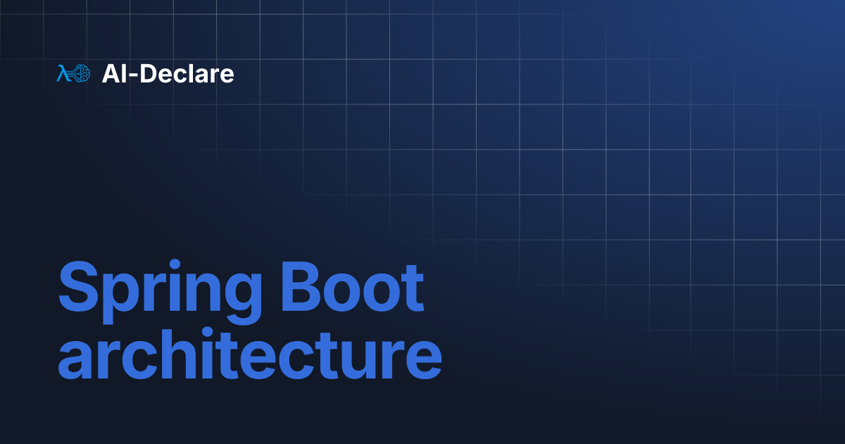 Spring Boot architecture | AI-Declare
